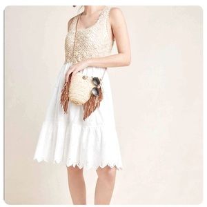 Anthropologie Brittney Crochet-Top Dress